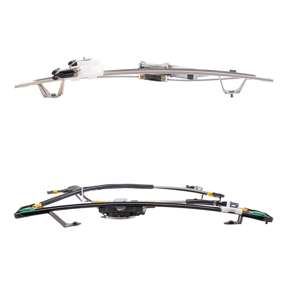 Brock Aftermarket Replacement Front and Rear Power Window Regulators with Motor 4 Piece Set Compatible with 2004-2008 Ford F-150