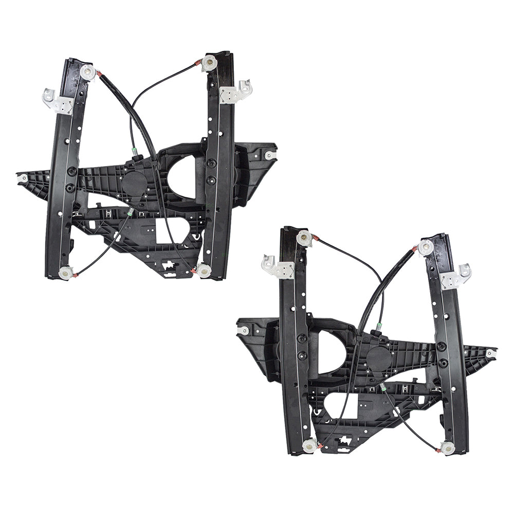Brock Replacement Pair Set Front Power Window Lift Regulators Compatible with 2003-2006 Expedition Navigator 6L1Z 7823209 AA 6L1Z 7823208 AA
