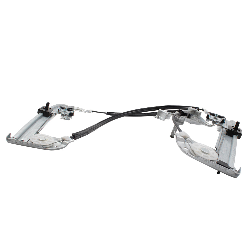 Brock Replacement Passengers Front Manual Window Lift Regulator Compatible with 04-08 F-150 Super Cab Extended Cab Pickup Truck 6L3Z1823200AA