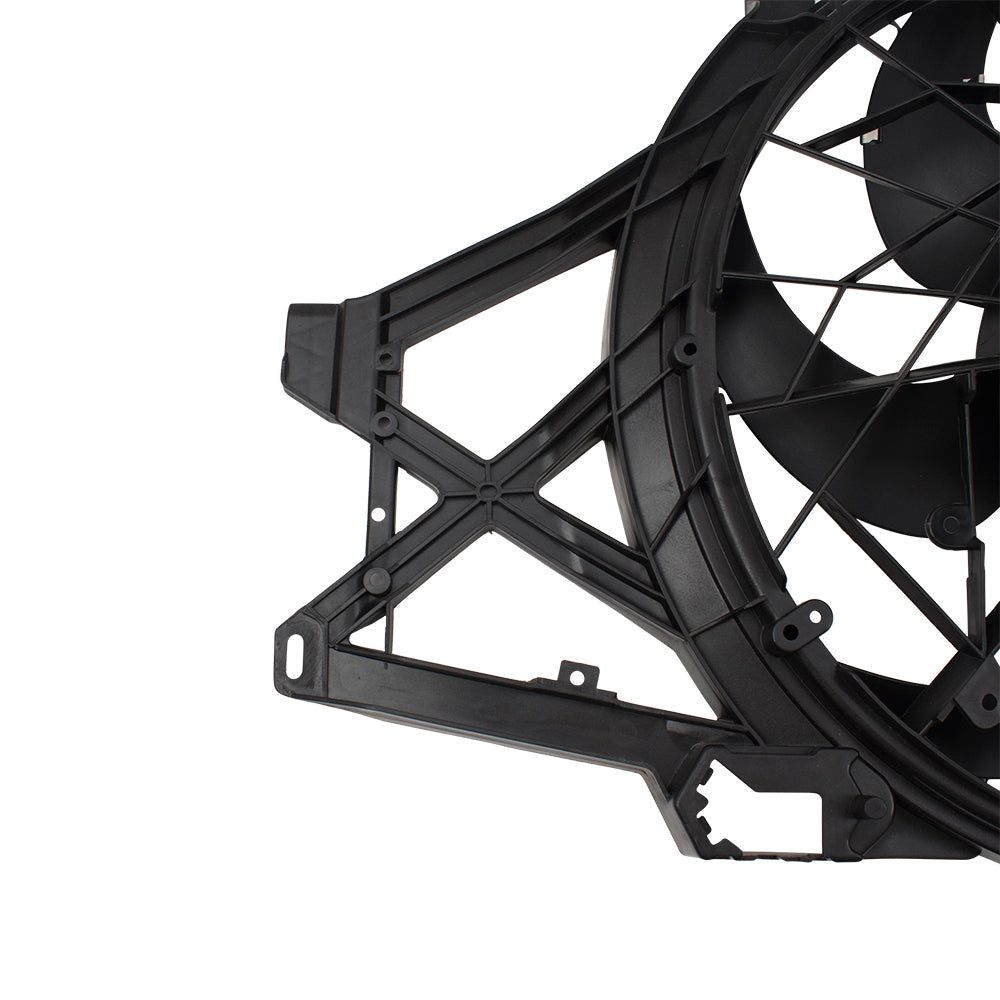 Brock Replacement Radiator Cooling Fan Assembly Compatible with 1999 2000 2001 2002 2003 2004 Mustang Base 6 cyl