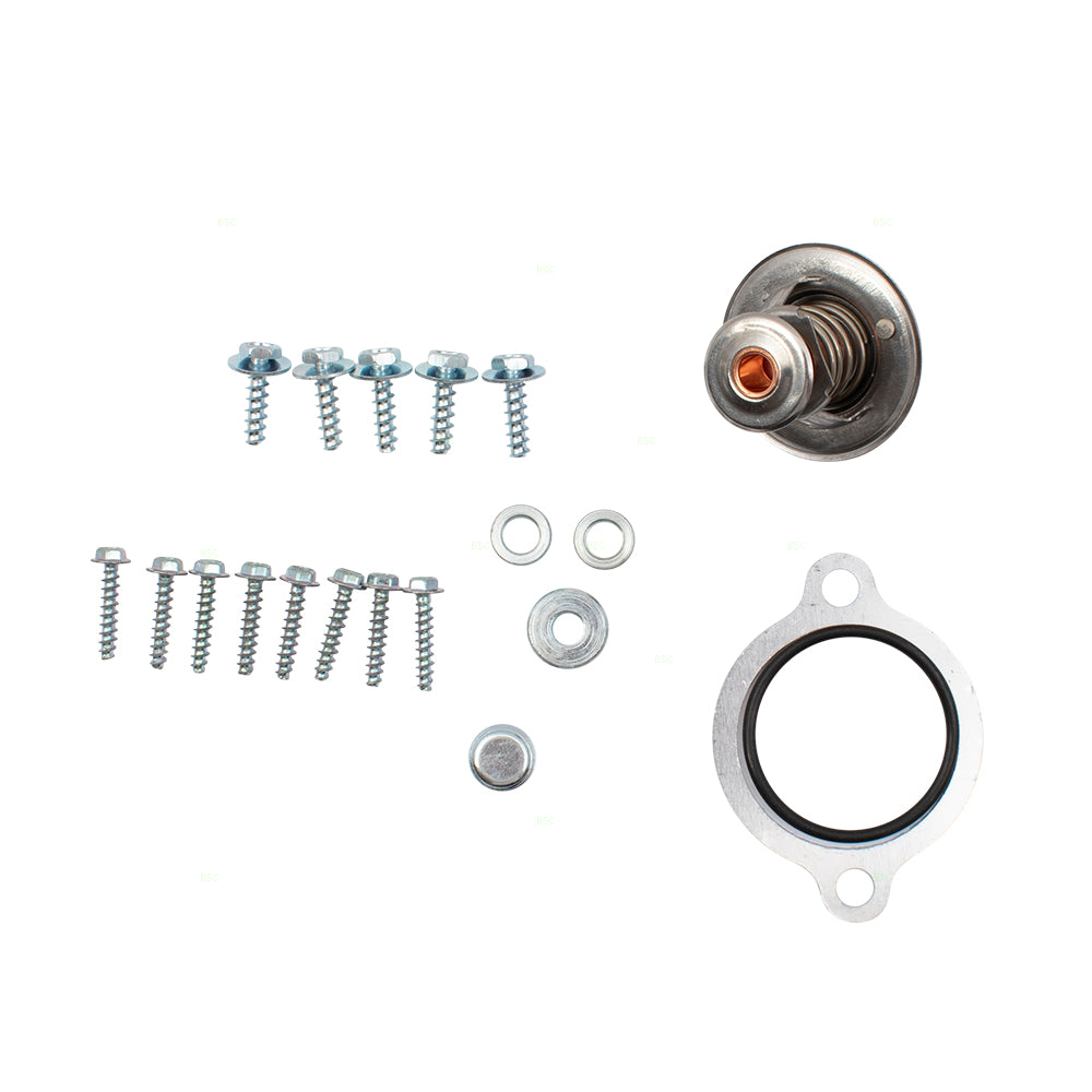 Brock Replacement Engine Intake Manifold with Thermostat Upgraded Design Compatible with 96-00 Crown Victoria Grand Marquis Town Car 4.6L F8AZ9424CA