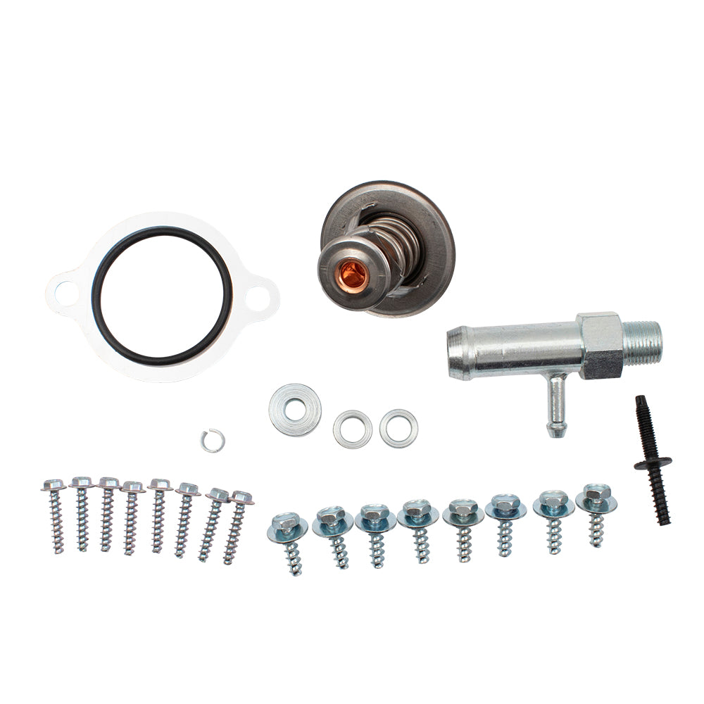 Upper Intake Manifold Kit Upgraded Design With Molded Throttle Body-Thermostat-Gaskets-Hardware for 2007-2008 Ford F-150 4.6L 2007-2008 Ford E-150/E-250 4.6L