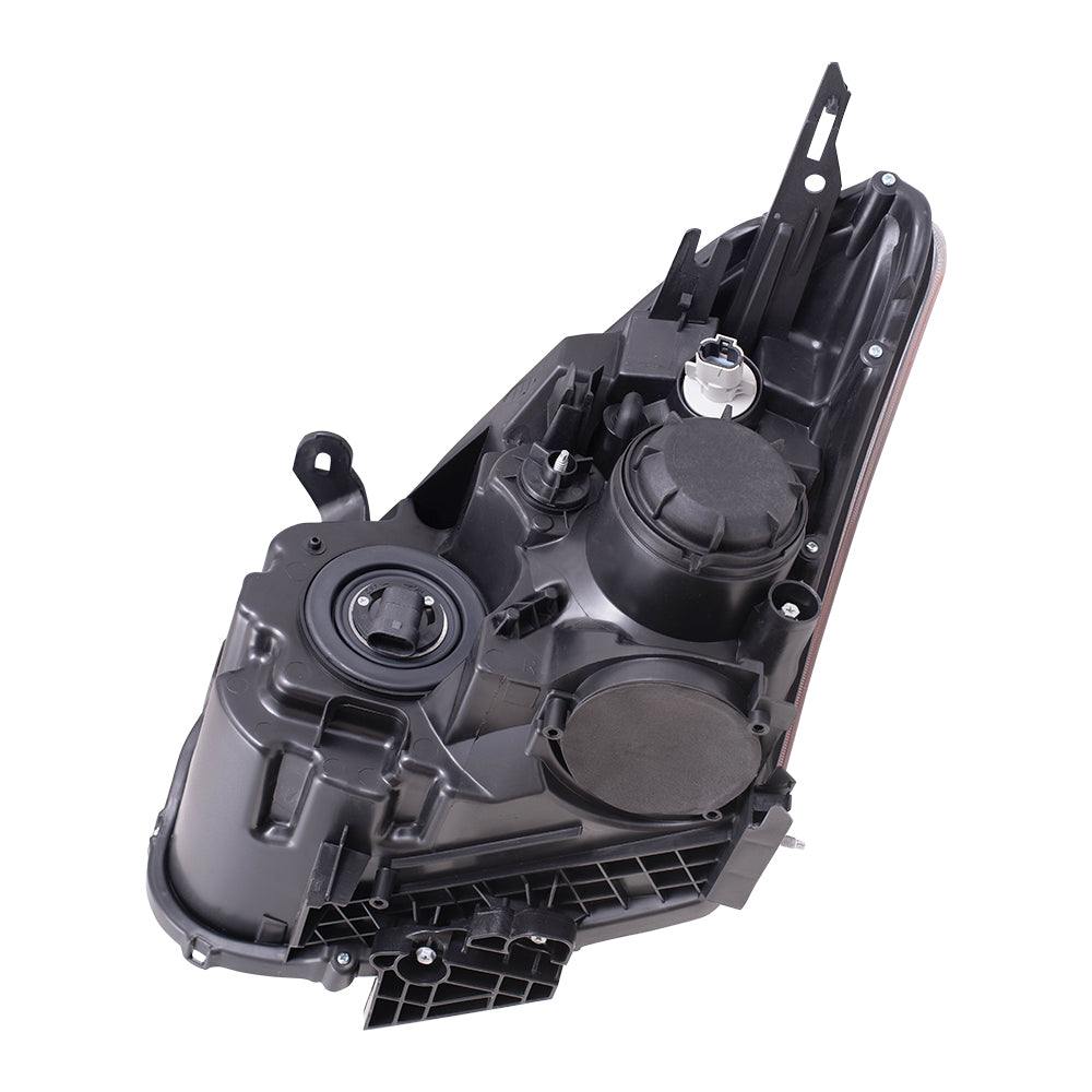 Brock Replacement Driver and Passenger Side HID Combination Headlight Assemblies Set without HID Compatible with 2008-2010 Nissan Rogue
