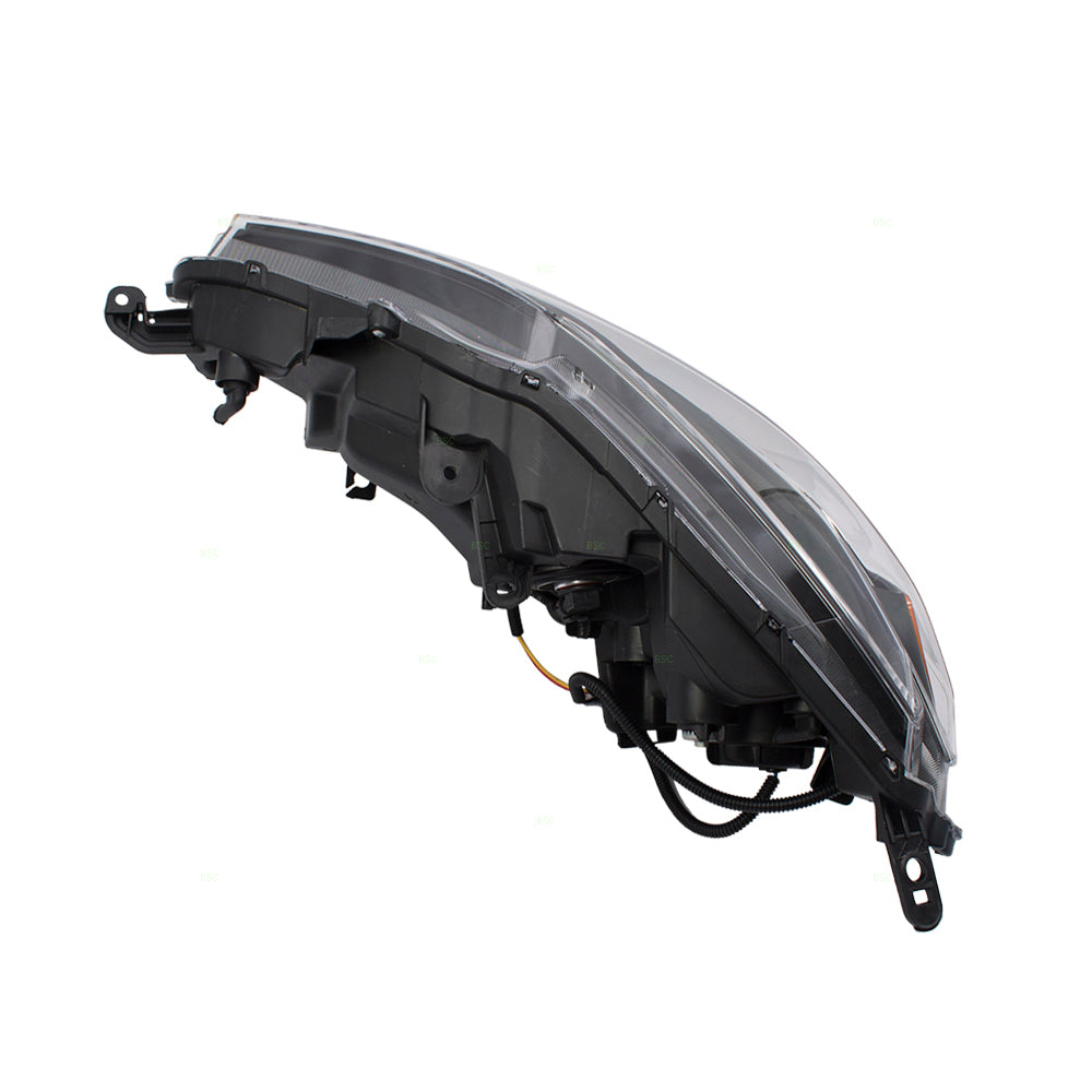 Brock Aftermarket Replacement Driver Left Halogen Combination Headlight Assembly Compatible With 2016-2019 Nissan Sentra