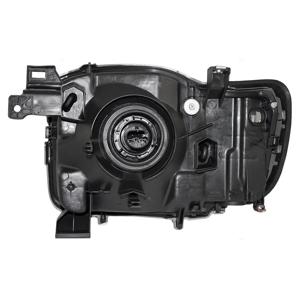 Passengers Headlight Lens with Dark Grey Bezel Assembly for 02-04 Nissan Xterra