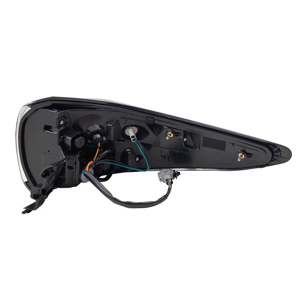 Brock Replacement Driver Tail Light Compatible with 2015-2018 Murano