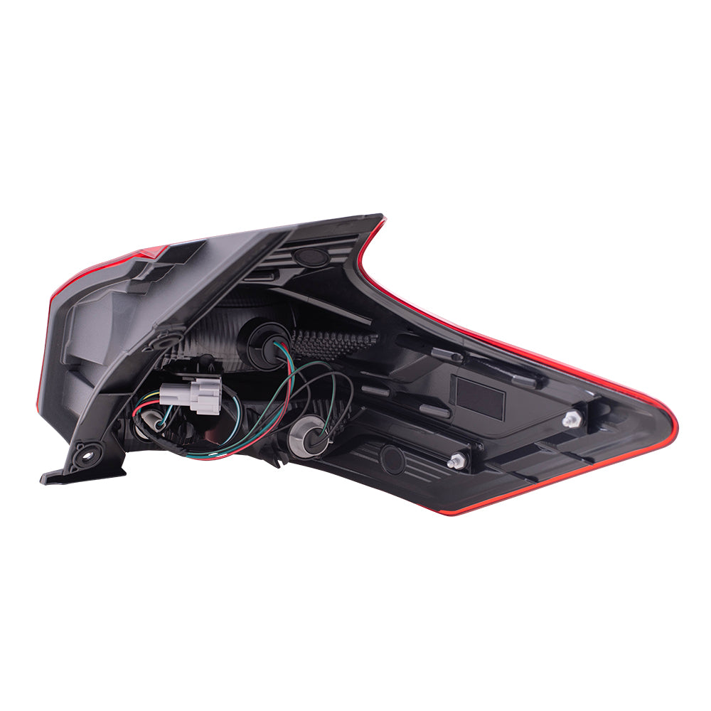 Brock Replacement Driver Tail Light Quarter Panel Mounted Lens Compatible with 2018-2020 Kicks
