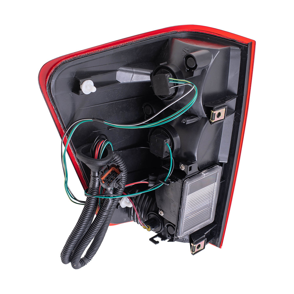 Brock Replacement Driver and Passenger Taillights Tail Lamps Compatible with 04-15 Titan Pickup Truck 265557S228 26550ZH226