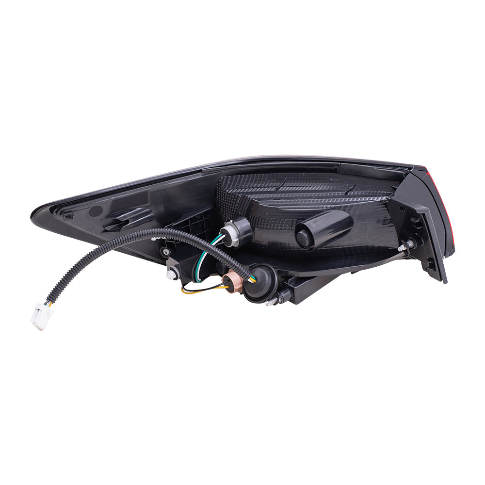 Brock Aftermarket Replacement Driver Left Passenger Right Tail Light Assembly Set Quarter Mounted Compatible with 2020-2025 Nissan Sentra