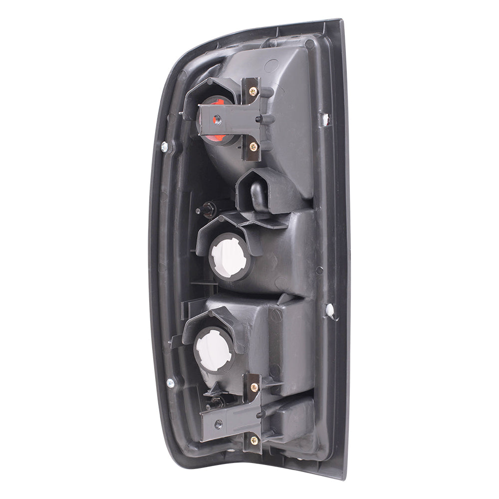Brock Replacement Driver and Passenger Taillights Tail Lamps Compatible with 98-00 Frontier Pickup Truck 26559-3S525 26554-3S525