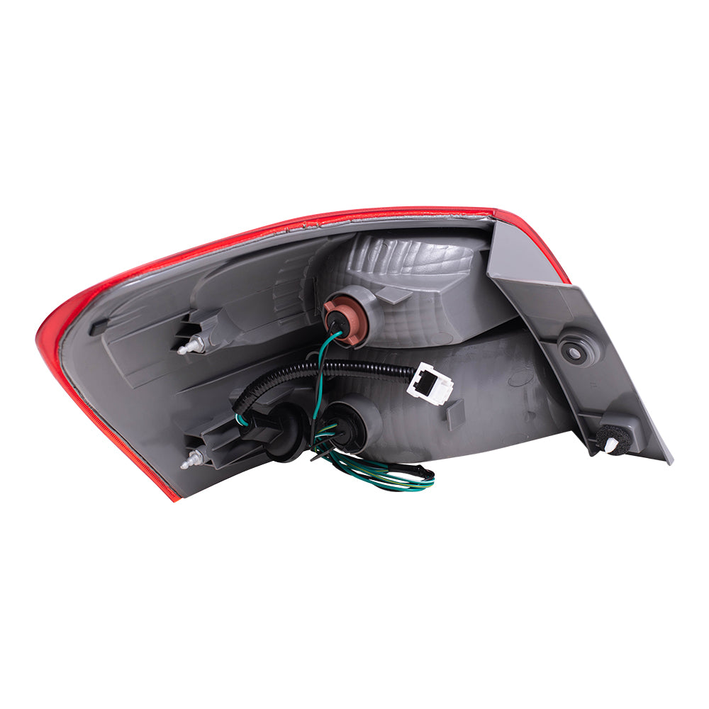Brock Replacement Passengers Taillight Quarter Panel Mounted Tail Lamp Compatible with 08-13 Rogue SUV 26550JM00A