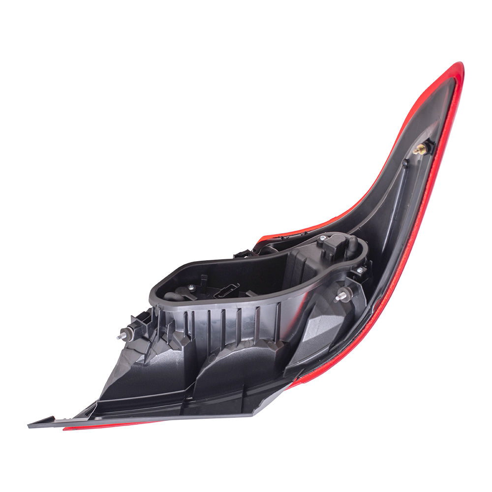 Brock Replacement Driver and Passenger Taillights Tail Lamps Compatible with 12-16 Versa Sedan 26555-3AN0A 26550-3AN0A