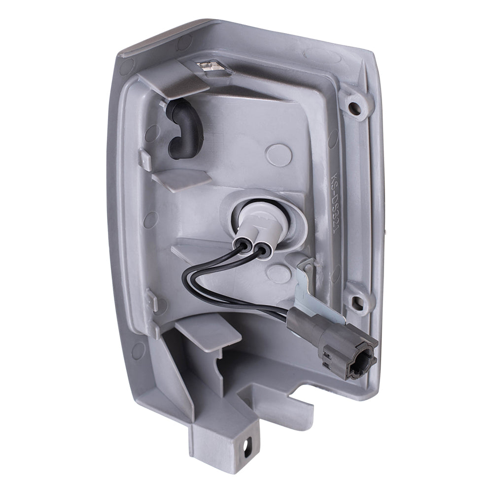 Driver's Side, Side Marker Light Assembly with Black Bezel for 1990-1994 D21