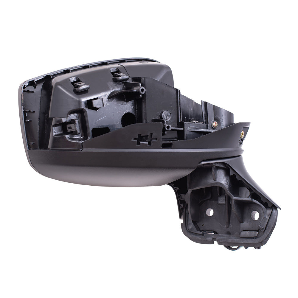 Manual Door Mirror With Smooth Black Cover OEM Substitute Passenger Side Right For 2020-2025 Nissan Versa