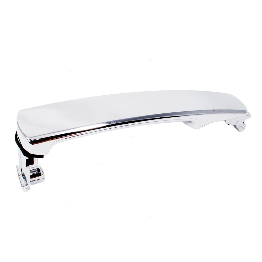Brock Replacement for Passengers Exterior Chrome Door Handle w/o Keyhole Compatible with Front Right Compatible with 03-07 Murano 80640CA012