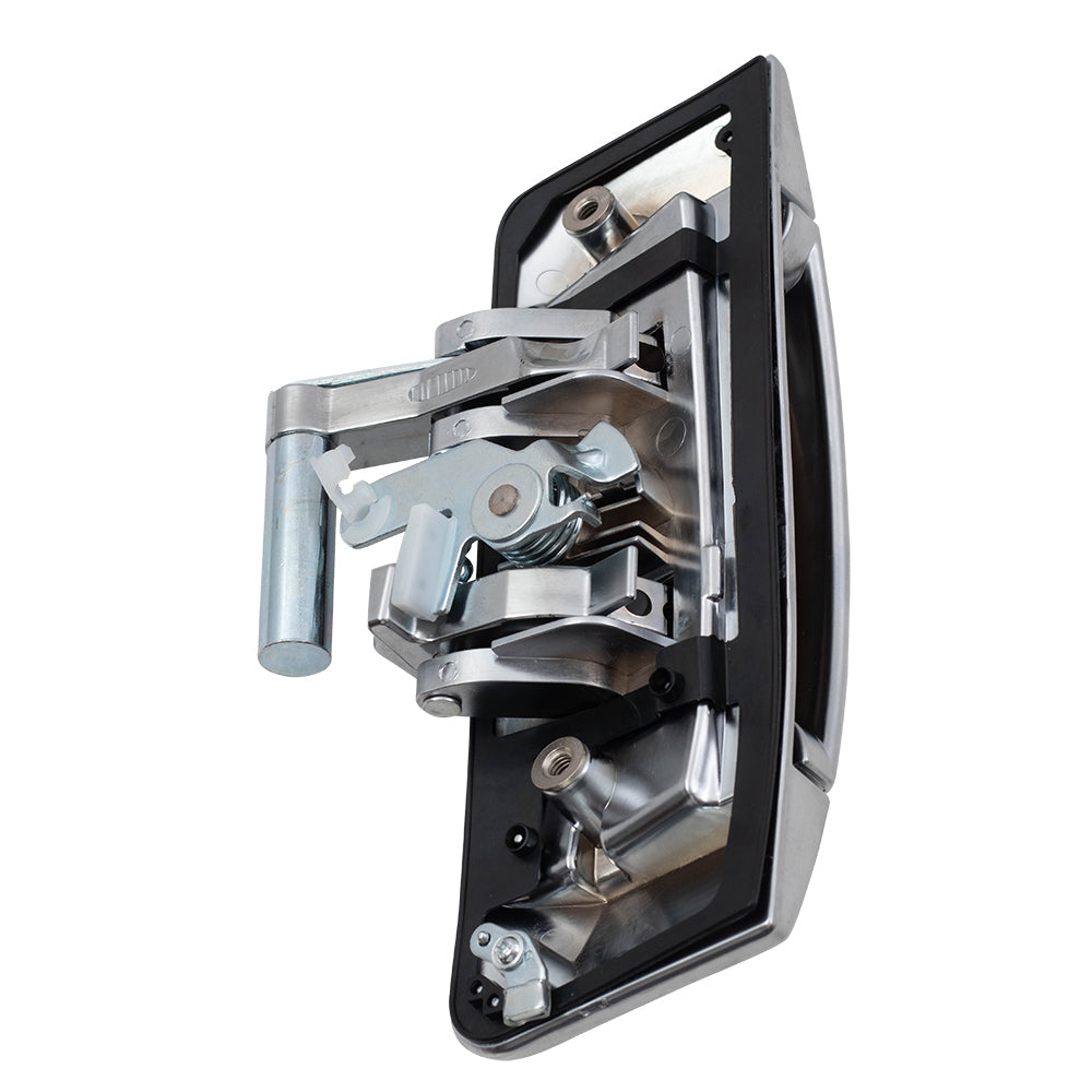 Brock Replacement for Passenger Front Outside Silver Door Handle Compatible with 03-09 350Z