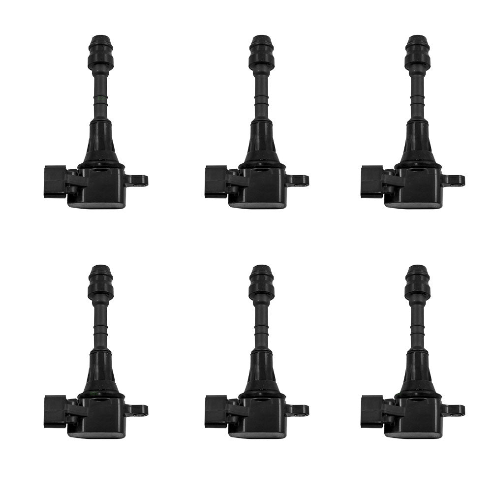 8 piece Valve Cover Kit Front and Rear With Gaskets & 6 Ignition Coils For 2002-2008 Nissan Maxima 2002-2006 Nissan Altima 3.5L 2003-2007 Nissan Murano 2004-2009 Nissan Quest 2002-2004 INFINITI I35