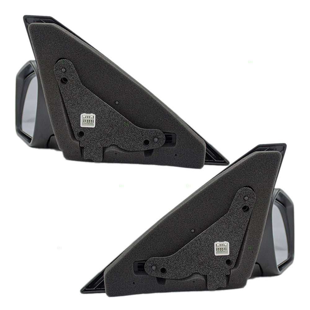 Pair Set Power Side View Mirrors Replacement for 04-09 Mazda 3 Mazda3 BN8B69180K08 BN8B69120K08