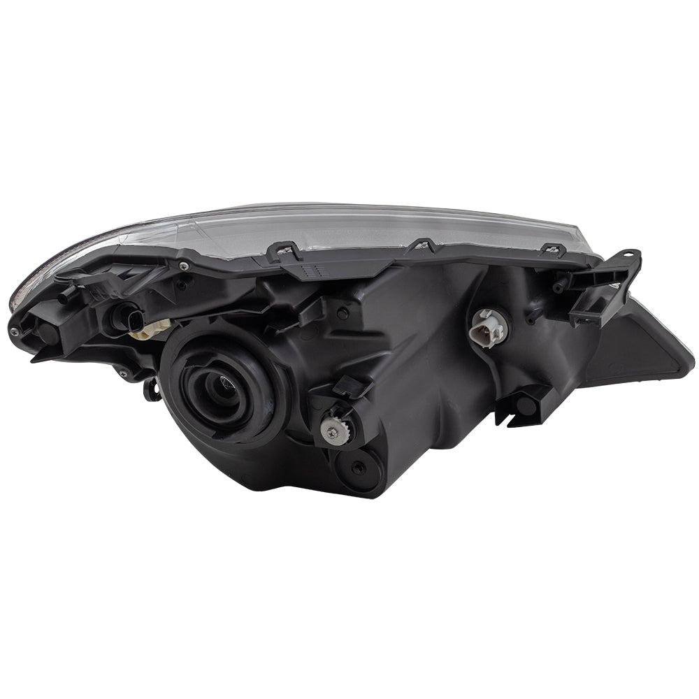 Brock Replacement Headlight Headlamp w/Smoked Trim Driver Compatible with 2012-2014 Yaris Hatchback 8117052E20 81170-52E20