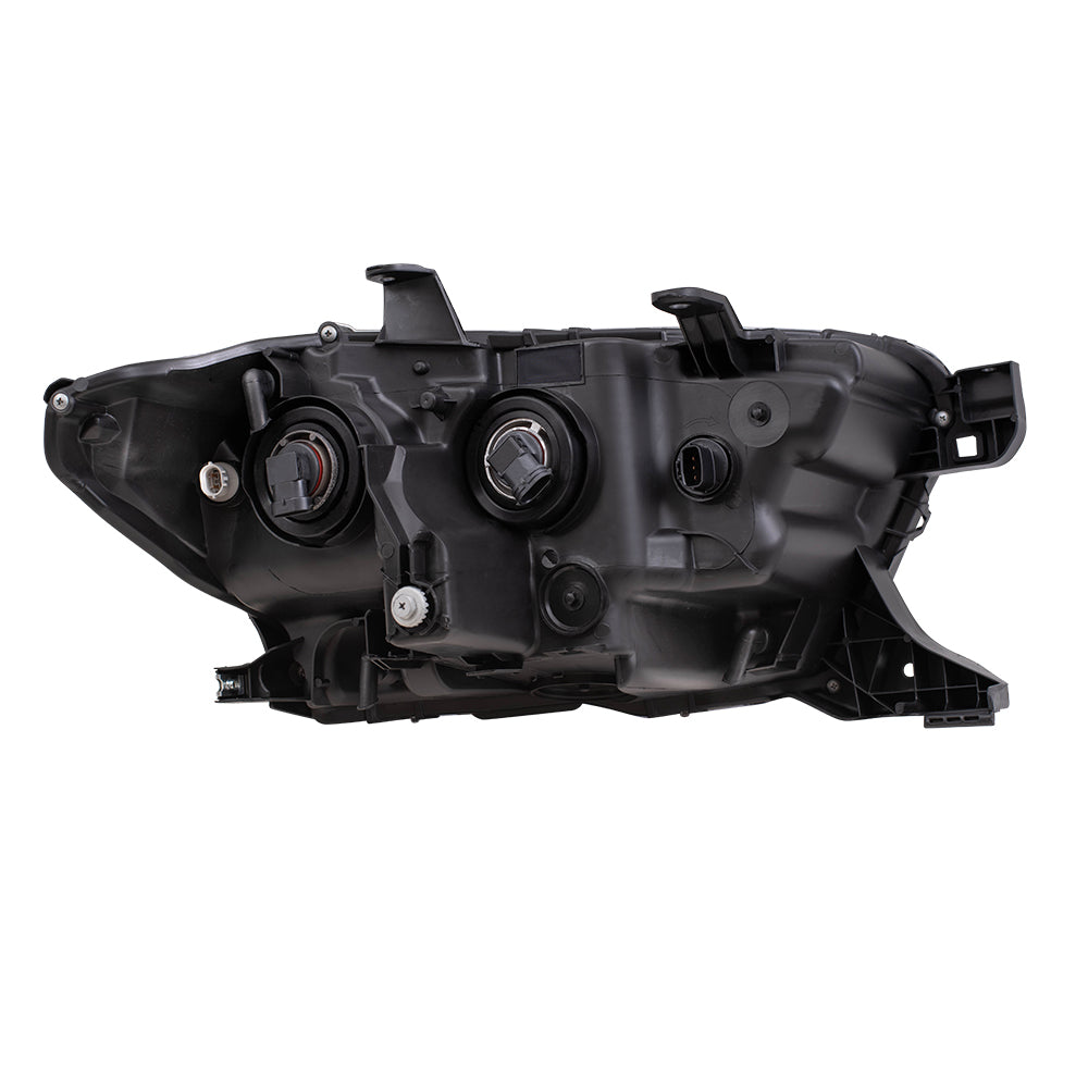 Brock Aftermarket Replacement Driver Left Passenger Right Halogen Combination Headlight Assembly Without LED Daytime Running Light Set Compatible With 2016-2017 Toyota Tacoma Without Fog Lights