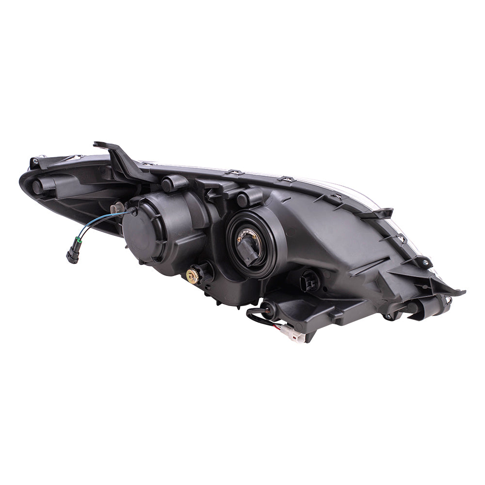 Halogen Combination Headlight Assembly With Chrome Bezel-LED Daytime Running Light Driver Side Left For 2015-2020 Toyota Sienna