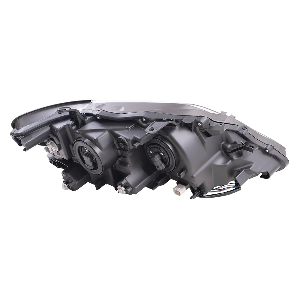 Brock Replacement Driver Side Halogen Combination Headlight Assembly Compatible with 13-15 RX 350 Built in Canada