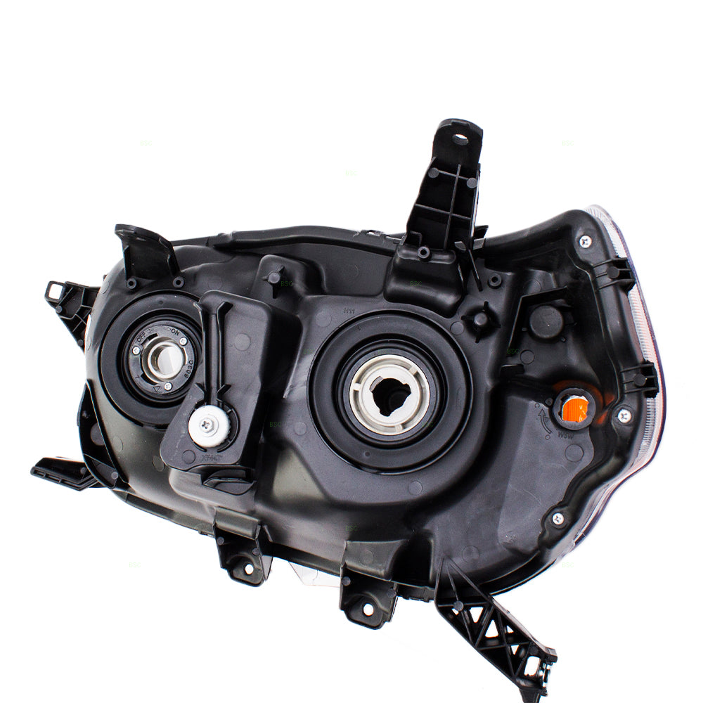 Brock Replacement Pair Set Combination Headlights Headlamp Units w/ Chrome Bezel Compatible with 4Runner 8117035520 8113035520