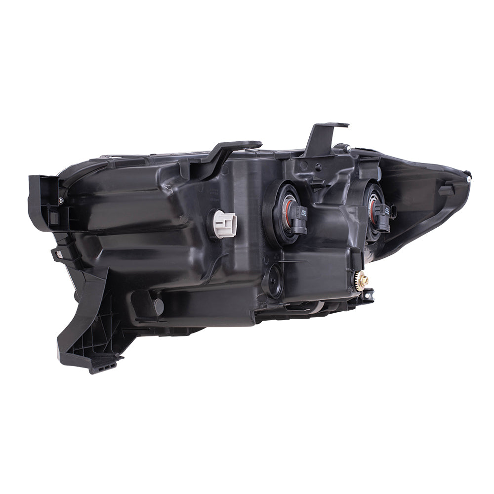 Brock Aftermarket Replacement Driver Left Passenger Right Halogen Combination Headlight Assembly Without LED Daytime Running Light Set Compatible With 2019-2021 Toyota Tacoma Without Fog Lights