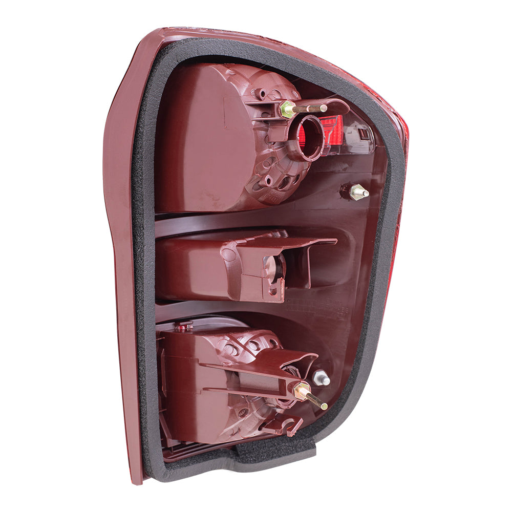 Brock Replacement Driver and Passenger Taillights Tail Lamps Compatible with 04-05 SUV 81561-42080 81551-42080