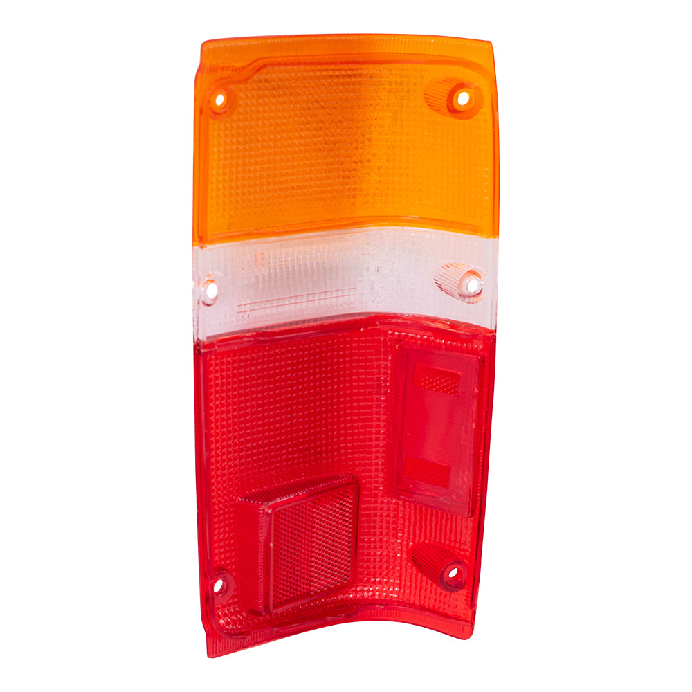 Brock Replacement Drivers Taillight Tail Lamp Lens Compatible with 84-89 Pickup Truck SUV 8156189133
