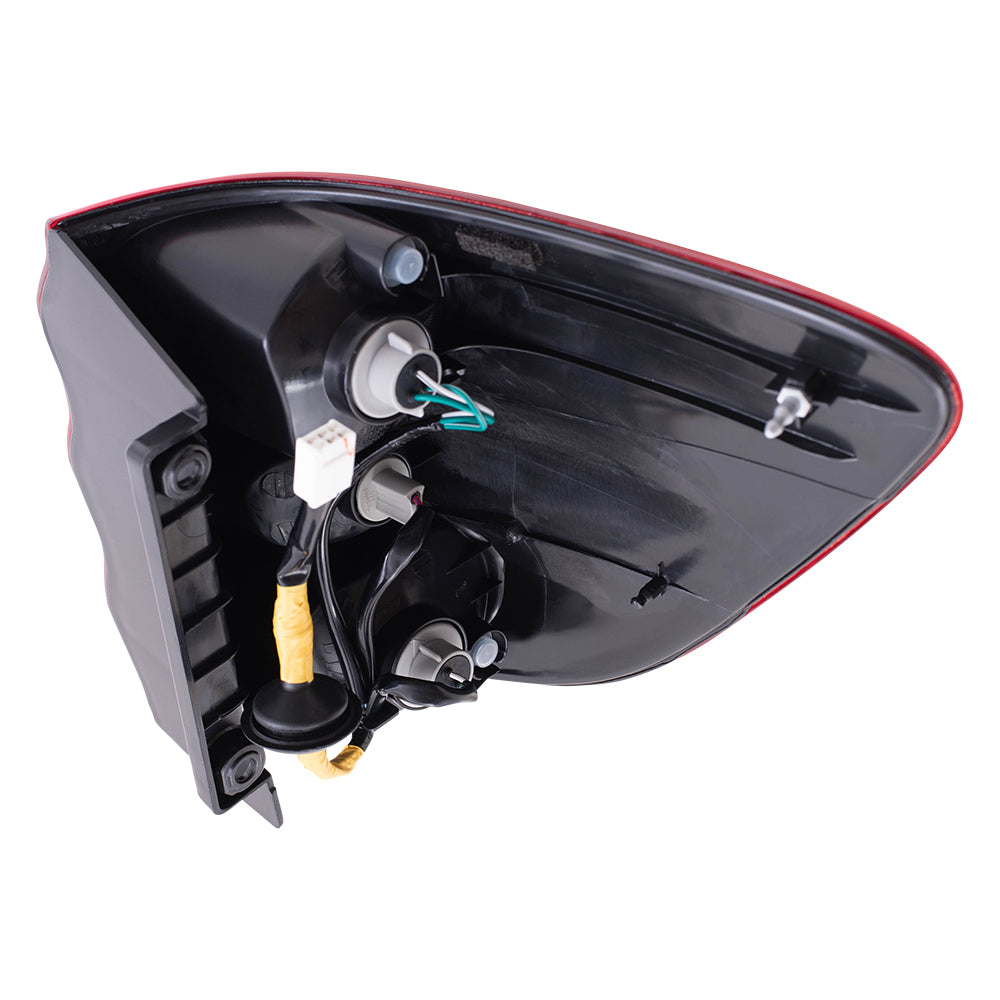 Brock Replacement Driver and Passenger Side Quarter Mounted Tail Light Assemblies Compatible with 01-04 Sequoia