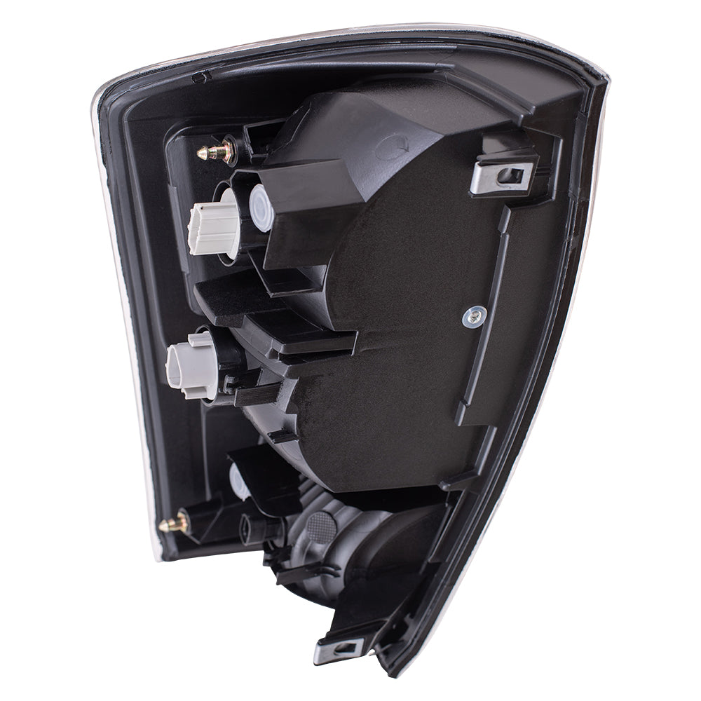 Brock Aftermarket Replacement Driver Left Passenger Right Combination Tail Light Assembly With Black Bezel Set Compatible With 2020-2023 Toyota Tacoma