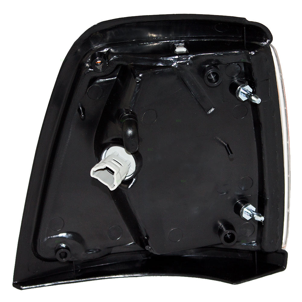 Brock Replacement Drivers Park Signal Corner Marker Light Lamp with Black Trim Compatible with 1992-1995 2-Wheel Drive Pickup Truck 8162035080