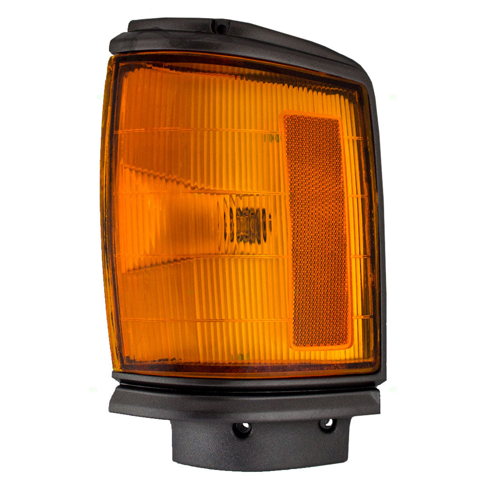Brock Replacement Drivers Park Clearance Light Lamp with Black Trim Compatible with 1987-1988 2-Wheel Drive Pickup Truck 8162089162