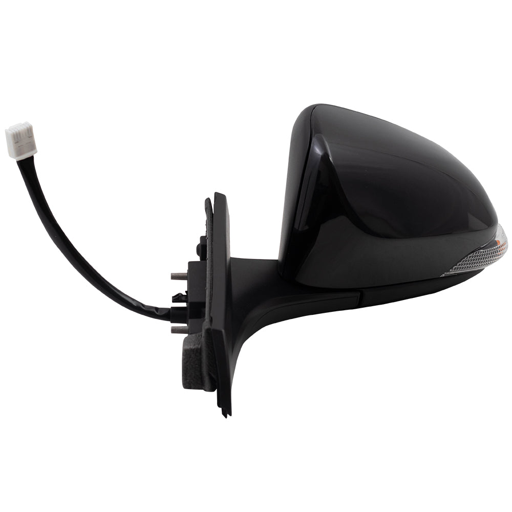Brock Replacement Drivers Power Folding Heated Signal Blind Spot Detection Side View Mirror Compatible with 2018 C-HR 87940-F4060 87945-0F911 87940F4060 879450F911