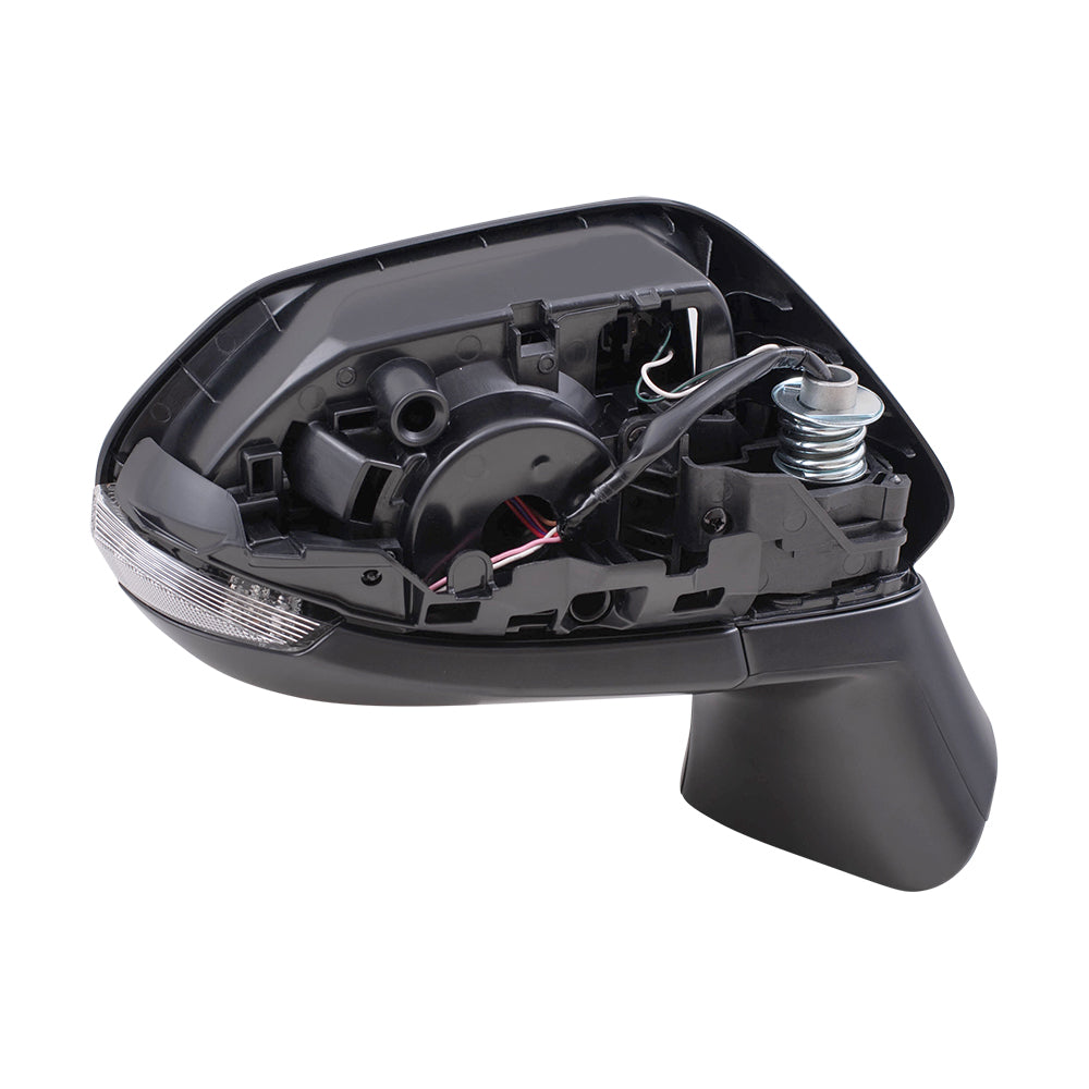 Brock Replacement Driver and Passenger Side Power Mirrors Paint to Match Black with Heat and Signal without Blind Spot Detection Compatible with 2020 Toyota Corolla Sedan JAPAN BUILT