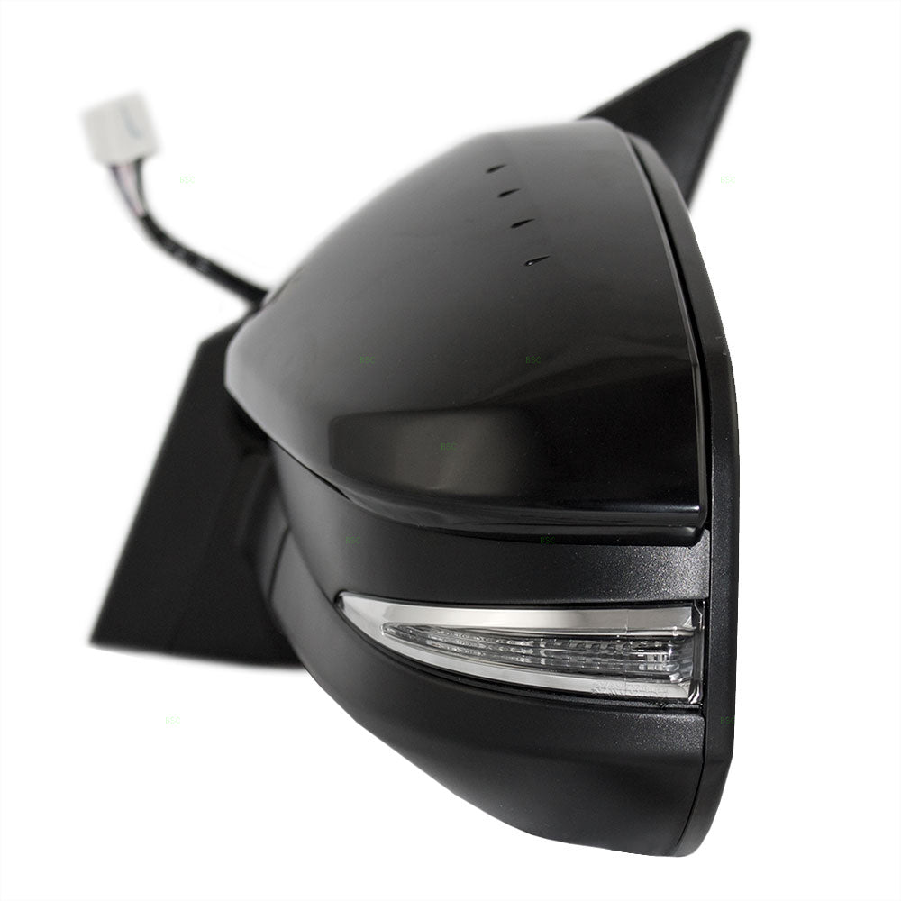 Brock Replacement Drivers Power Side View Mirror Heated Signal Compatible with 2013-2015 RAV4 879400R090C0