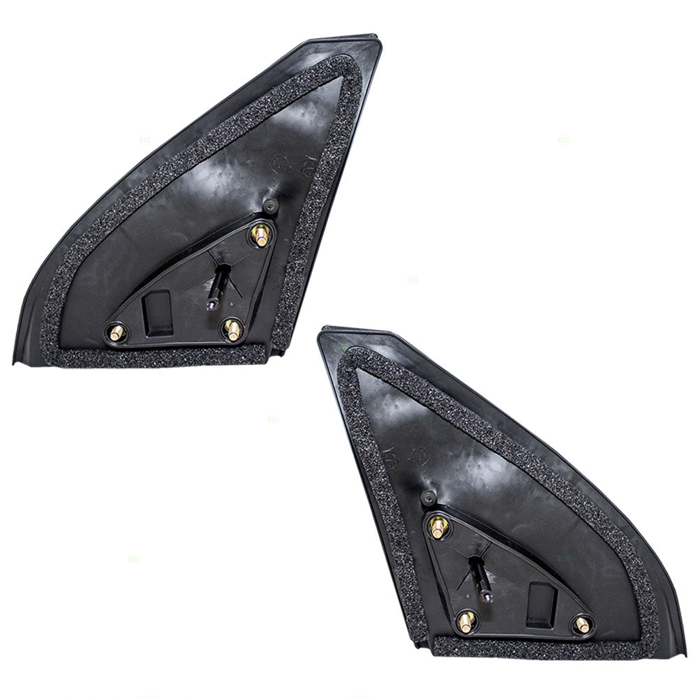 Fits Toyota Matrix 03-08 Set of Side View Manual Remote Mirrors Glass w/ Housing