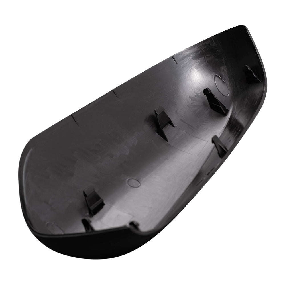 Brock Aftermarket Replacement Driver Left Passenger Right Mirror Cover Set Paint to Match Black without Signal Compatible with 2014-2019 Toyota Corolla