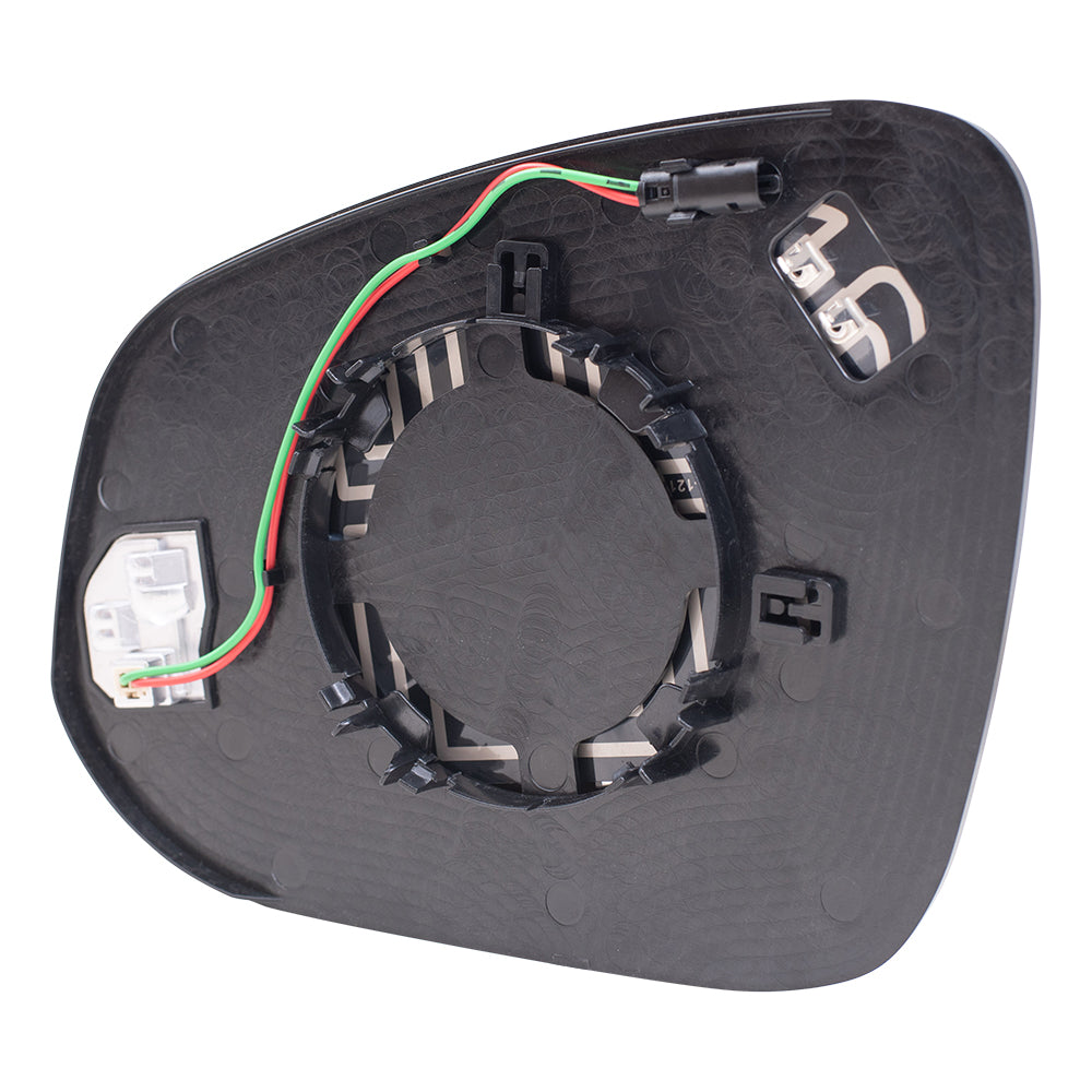 Brock Aftermarket Replacement Driver Left Passenger Right Mirror Glass and Base Set with Blind Spot Detection Compatible with 2014-2019 Toyota Highlander