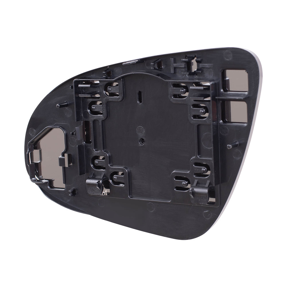 Brock Replacement Driver and Passenger Side Mirror Glass and Base without Heat and Blind Spot Detection Set Compatible with 2012-2014 Camry & 2012-2014 Camry Hybrid LE