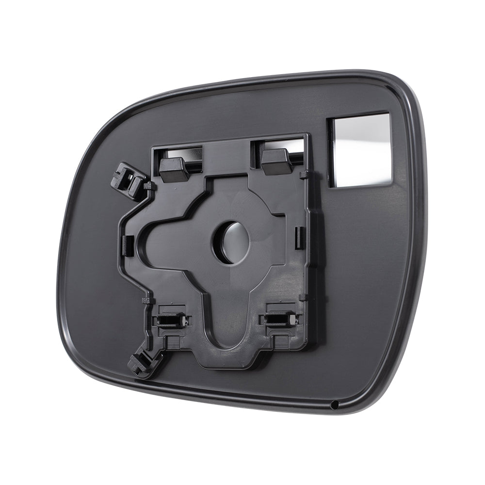 Brock Aftermarket Replacement Part Driver and Passenger Side Mirror Glass and Base without Heat Set Compatible with 2005-2011 Toyota Tacoma