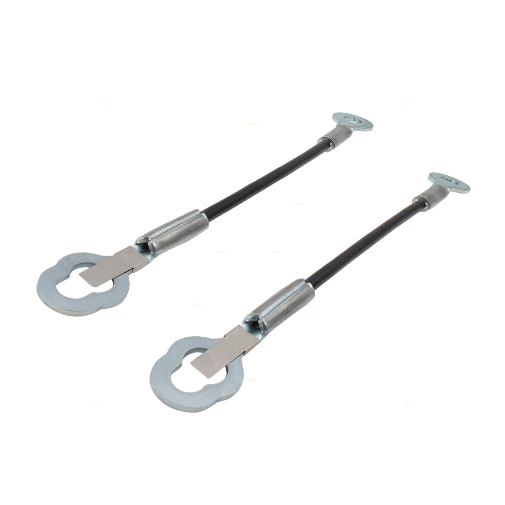 Brock Replacement Pair Set Tailgate Rear Lift Gate Cables w/ Hardware Compatible with 00-06 Tundra Pickup Truck 657700C090