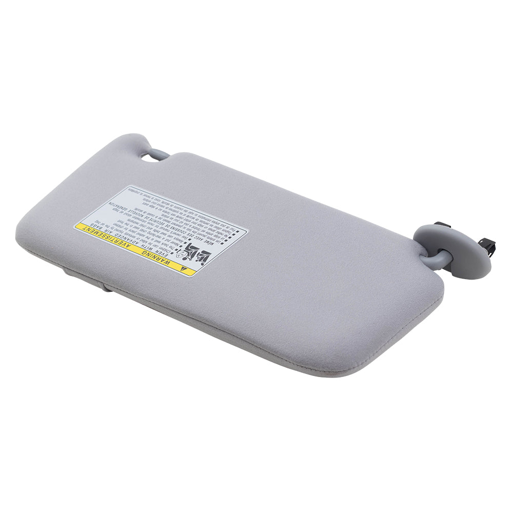 Brock Replacement Gray Sun Visor Compatible with 2007-2011 Camry USA