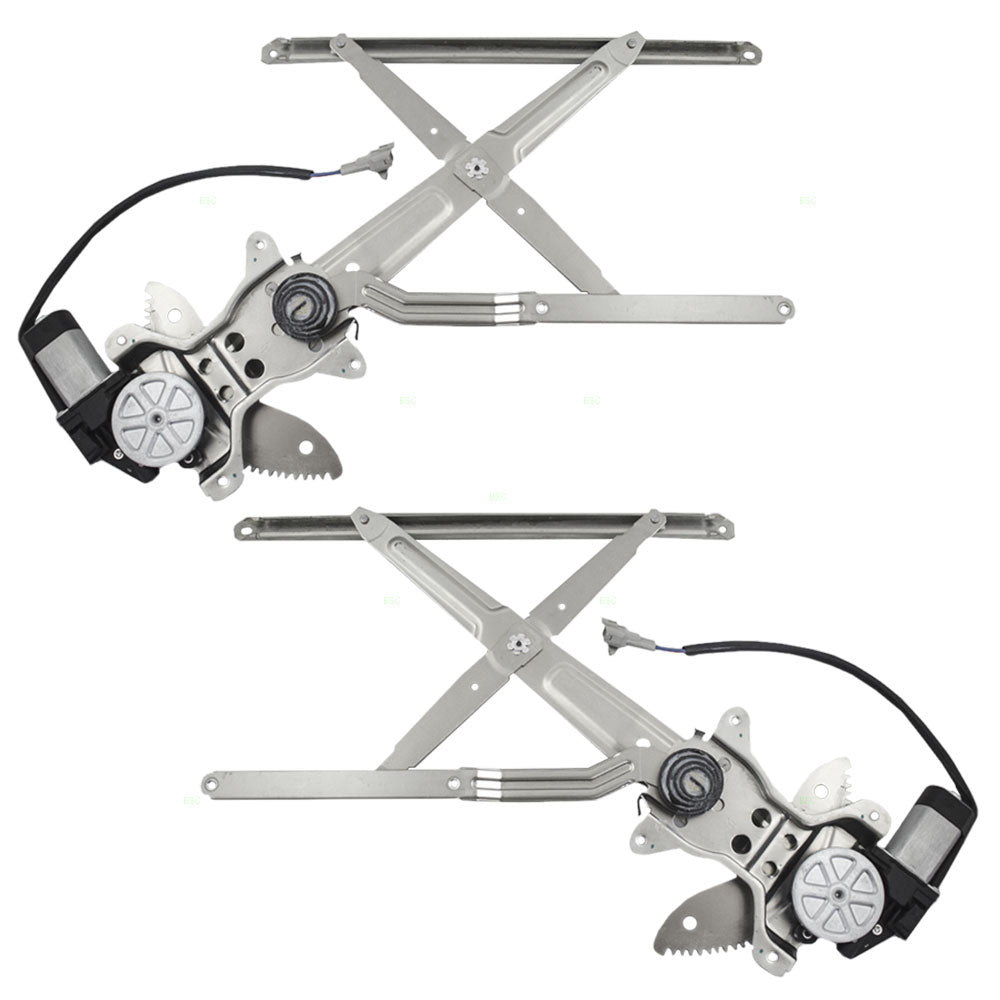 Brock Replacement Driver and Passenger Front Power Window Lift Regulators & Motors Assemblies Compatible with 95-04 Tacoma 6980235090 6980135100