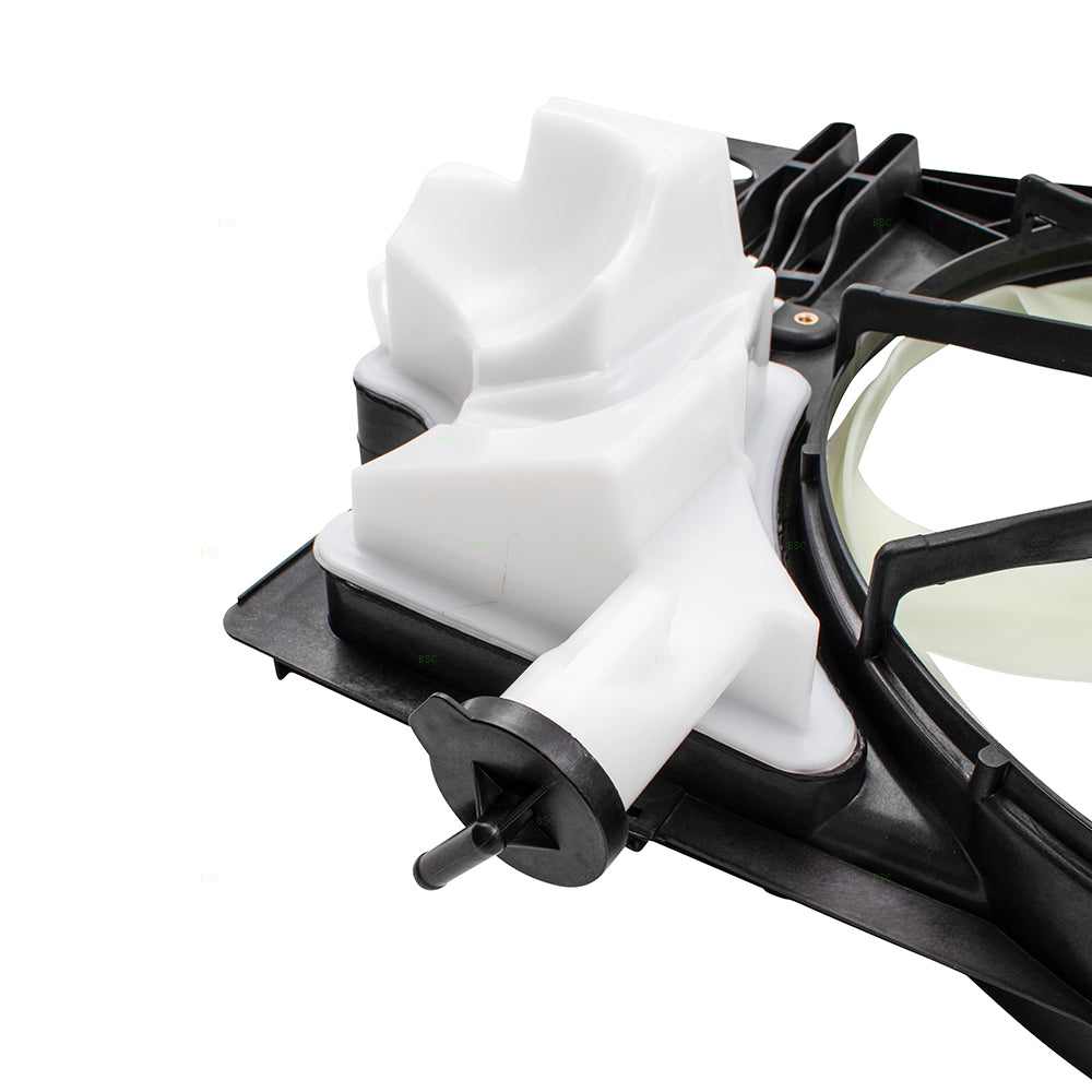 Brock Replacement Cooling Fan Assembly w/ Radiator Coolant Overflow Tank Replacement for 14-19 Corolla 163610T041 163630T020 16711-0T131 TO3115181