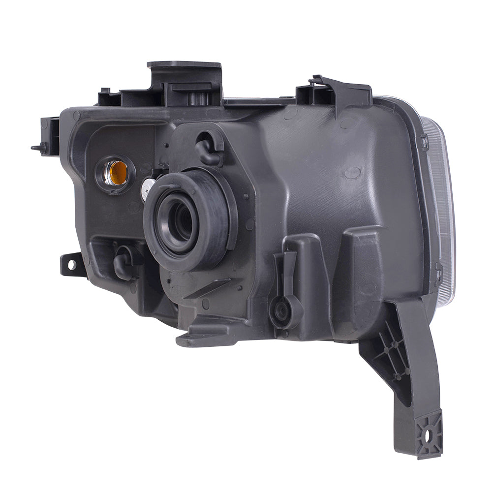 Brock Replacement Drivers Halogen Headlight Combination Headlamp with Dark Bezel Compatible with 2003-2008 Element EX LX 33151SCVA21