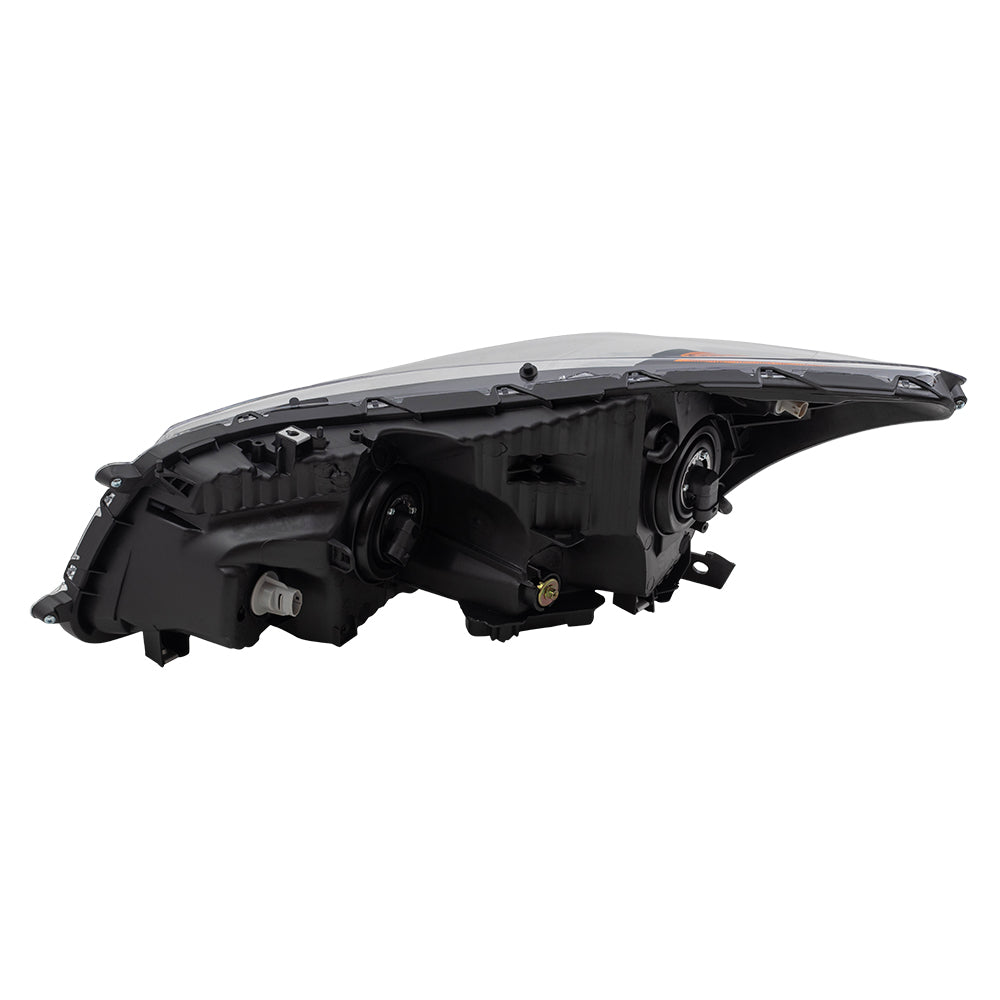 Brock Replacement Driver and Passenger Halogen Headlights Compatible with 2008-2012 Accord Sedan 33150TA0A01 33100TA0A01