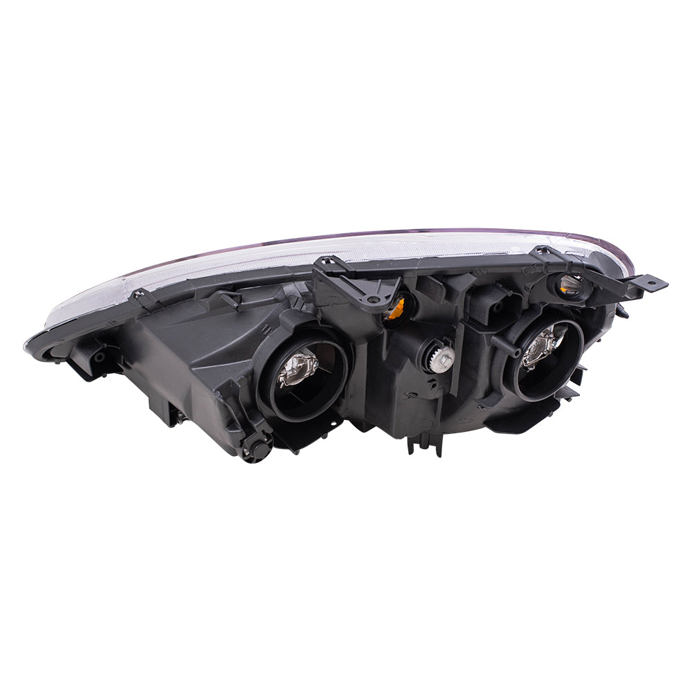 Brock Replacement Driver and Passenger Halogen Headlights Headlamps Compatible with 2002-2004 RSX 33151-S6M-A01 33101-S6M-A01
