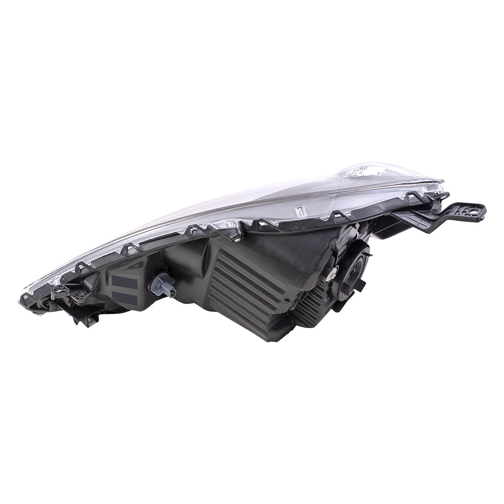 Brock Replacement Passengers Headlight Headlamp with Grey Bezel Compatible with 2009-2013 Fit 33100TK6A01